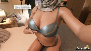 Dirty Little Payback - Hijab wearing Muslim girl cheats on her husband and records it for him to wat