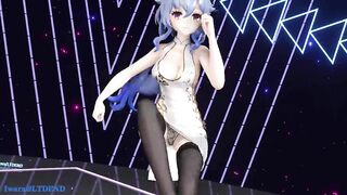 0241 -【R18-MMD】Genshin Impact 原神 Raiden Shogun + Ningguang + Ganyu - Wave