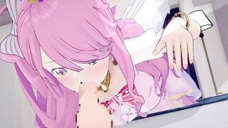 Himemori Luna just has flirting sex