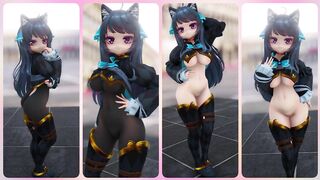 0387 -【R18-MMD】SvartLilja (VRchat model) スヴァルトリリヤ