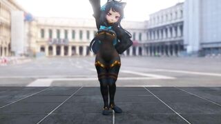 0387 -【R18-MMD】SvartLilja (VRchat model) スヴァルトリリヤ