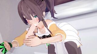 Natsuiro Matsuri just has flirting sex