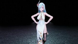 0364 -【R18-MMD】Genshin Impact 原神 Shenhe 申鹤 - ALIEN 原来申鹤也这么涩
