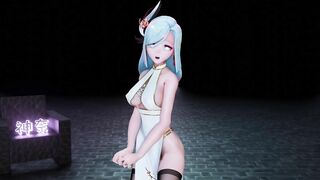 0364 -【R18-MMD】Genshin Impact 原神 Shenhe 申鹤 - ALIEN 原来申鹤也这么涩