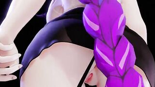 0339 -【R18-MMD】ShuiShui - Genshin Impact 原神 Raiden Shogun Ei 雷电将军 黑丝吊带雷神大兔兔