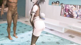 0326 -【R18-MMD】 Vocaloid luo Tianyi 洛天依 - Good night kiss