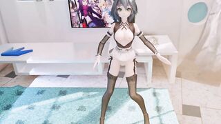 0326 -【R18-MMD】 Vocaloid luo Tianyi 洛天依 - Good night kiss