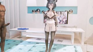 0326 -【R18-MMD】 Vocaloid luo Tianyi 洛天依 - Good night kiss