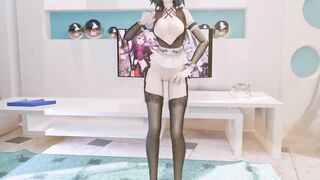 0326 -【R18-MMD】 Vocaloid luo Tianyi 洛天依 - Good night kiss