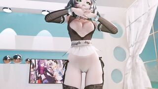 0326 -【R18-MMD】 Vocaloid luo Tianyi 洛天依 - Good night kiss