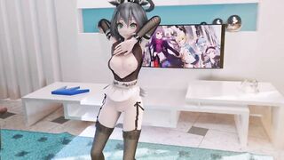 0326 -【R18-MMD】 Vocaloid luo Tianyi 洛天依 - Good night kiss