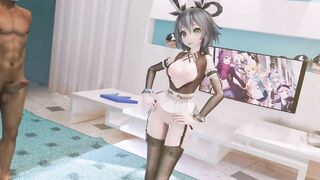 0326 -【R18-MMD】 Vocaloid luo Tianyi 洛天依 - Good night kiss
