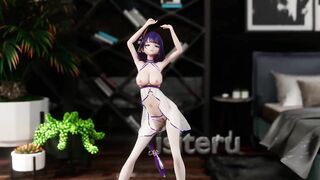 0313 -【R18-MMD】Genshin Impact 原神 Raiden Shogun 雷电将军 - Shake it