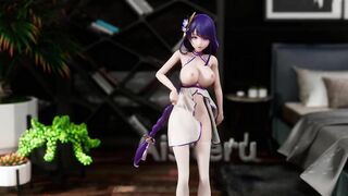 0313 -【R18-MMD】Genshin Impact 原神 Raiden Shogun 雷电将军 - Shake it