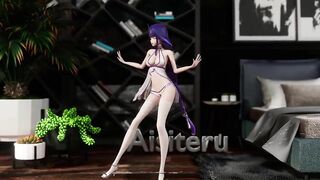 0313 -【R18-MMD】Genshin Impact 原神 Raiden Shogun 雷电将军 - Shake it