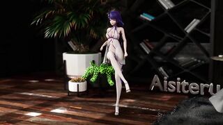 0313 -【R18-MMD】Genshin Impact 原神 Raiden Shogun 雷电将军 - Shake it
