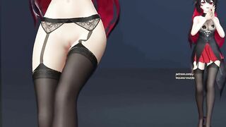 0378 -【R18-MMD】Honkai Impact 3rd 崩坏三 Seele 希尔 (viliona) - Good night kiss