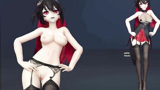 0378 -【R18-MMD】Honkai Impact 3rd 崩坏三 Seele 希尔 (viliona) - Good night kiss