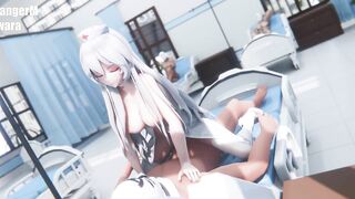 0373 -【r-18 MMD】HAKU 弱音 as a Hospital Nurse