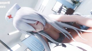 0373 -【r-18 MMD】HAKU 弱音 as a Hospital Nurse