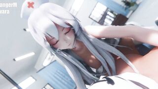 0373 -【r-18 MMD】HAKU 弱音 as a Hospital Nurse