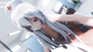 0373 -【r-18 MMD】HAKU 弱音 as a Hospital Nurse