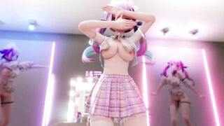 0342 -【R-18 MMD】Hololive Aqua bl101布料【凑阿库娅】シニカルナイトプラン