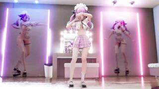 0342 -【R-18 MMD】Hololive Aqua bl101布料【凑阿库娅】シニカルナイトプラン