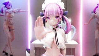 0342 -【R-18 MMD】Hololive Aqua bl101布料【凑阿库娅】シニカルナイトプラン