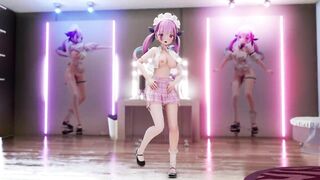 0342 -【R-18 MMD】Hololive Aqua bl101布料【凑阿库娅】シニカルナイトプラン
