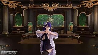 0341 -【R-18 MMD】HaoGuiGui - Genshin Impact 原神 Raiden Shogun Ei + Yae Miko 雷电将军 +八重神子