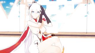 0426 -【R18-MMD-4K】Honkai Impact 3rd 崩坏三 Kiana - AOA Miniskirt