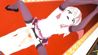 【SEX-MMD】Miku Fucks Succubus-Chan (Futanari)【R-18】