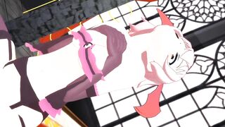 【SEX-MMD】Miku Fucks Succubus-Chan (Futanari)【R-18】