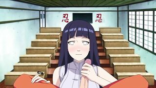 Hinata loves to lick Naruto's cock and drink his cum