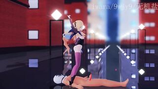 0460 -【R18-MMD】Genshin Impact 原神Fischl 菲谢尔segs while dance