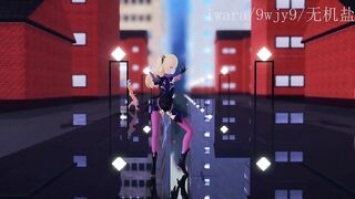 0460 -【R18-MMD】Genshin Impact 原神Fischl 菲谢尔segs while dance