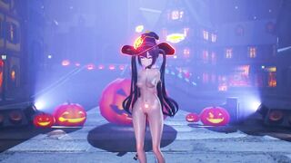 0434 -【R18-MMD-4K】Genshin Impact 原神Mona - Happy Halloween