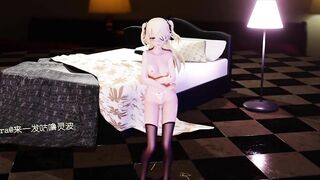 0433 -【R18-MMD-2K】Genshin Impact 原神Fischl 菲谢尔- Good night kiss