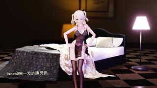0433 -【R18-MMD-2K】Genshin Impact 原神Fischl 菲谢尔- Good night kiss