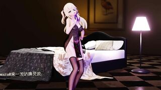 0433 -【R18-MMD-2K】Genshin Impact 原神Fischl 菲谢尔- Good night kiss