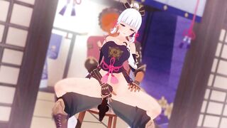 0430 - 【R-18 MMD】Genshin Impact Ayaka 神里绫华的艺术指导(watch with risk)