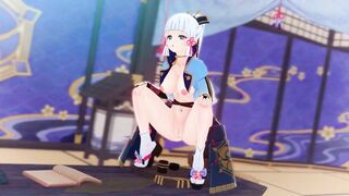 0430 - 【R-18 MMD】Genshin Impact Ayaka 神里绫华的艺术指导(watch with risk)