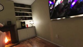 House Party - Gameplay Ashley Girl danced naked while I fucked her girlfriend in the living room