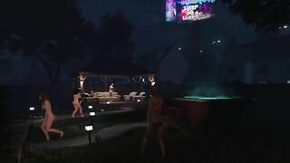 House Party - Gameplay Ashley a stranger's husband came while I was fucking her in the yard