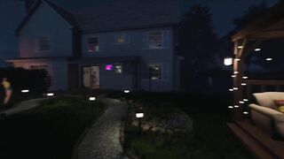 House Party - Gameplay Ashley sex in the gazebo on the street POV