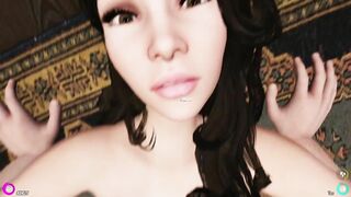 House Party - Gameplay Ashley sex in the gazebo on the street POV
