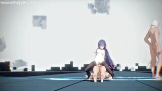 0431 -【R18-MMD-4K】Honkai Impact 3rd 崩坏三Mei senpai teaching Carole芽衣队长，你能再表演一下那个吗？