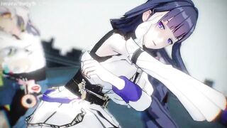 0431 -【R18-MMD-4K】Honkai Impact 3rd 崩坏三Mei senpai teaching Carole芽衣队长，你能再表演一下那个吗？