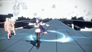 0431 -【R18-MMD-4K】Honkai Impact 3rd 崩坏三Mei senpai teaching Carole芽衣队长，你能再表演一下那个吗？